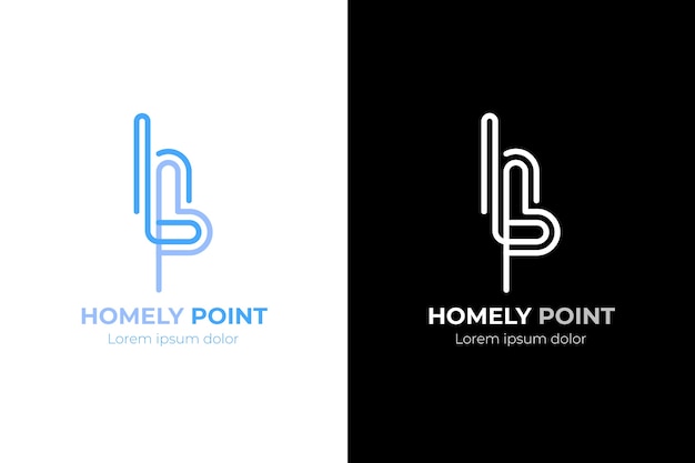 Profesjonalny szablon logo hp