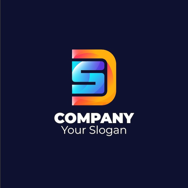 Profesjonalny szablon logo sd