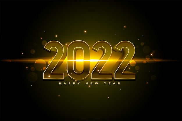 Projekt Karty Obchodów Nowego Roku Z Efektem świetlnym W 2022 R.