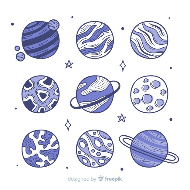 Projekt kolekcji Galaxy planet