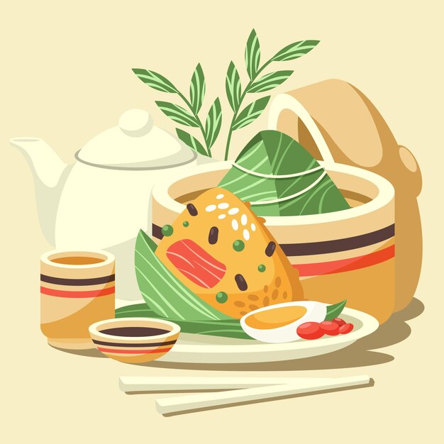 Projekt kolekcji zongzi Dragon Boat