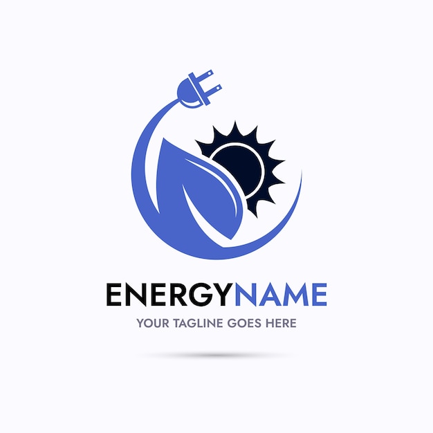 Bezpłatny wektor projekt logo energii odnawialnej