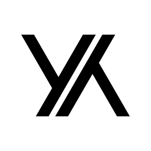 Bezpłatny wektor projekt logo ikony litery yy