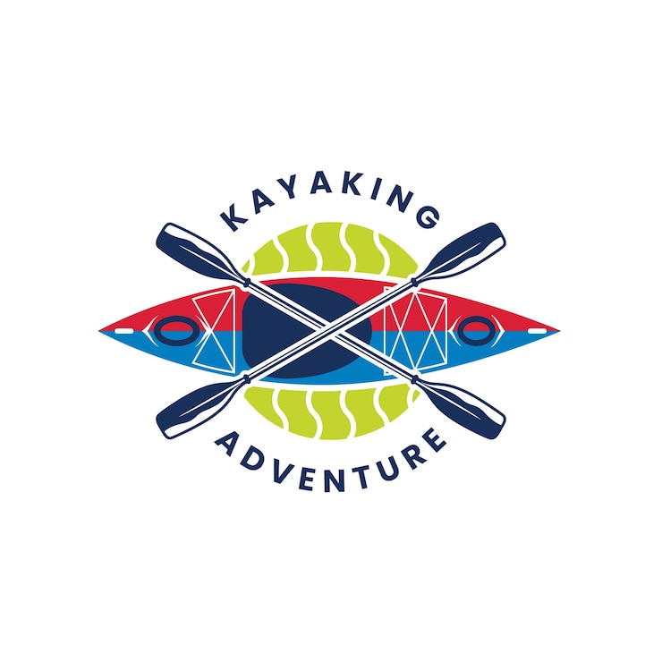 Bezpłatny plik Wektor projekt logo kajaka