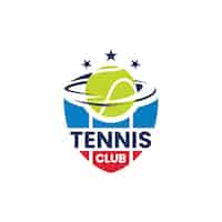 Bezpłatny wektor projekt logo tenisa