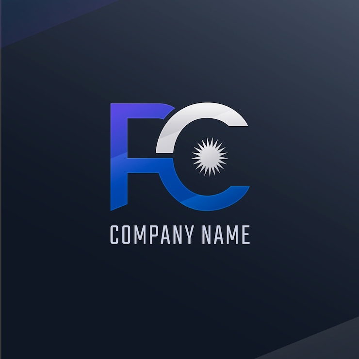 Bezpłatny plik Wektor projekt monogramu logo rc