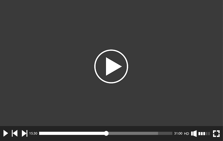 Bezpłatny plik Wektor projekt odtwarzacza multimediów wideo.