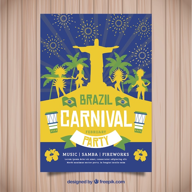 Projekt Plakatu Brazylijski Karnawał