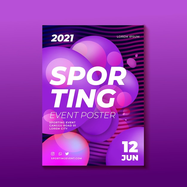 Projekt Plakatu Imprezy Sportowej