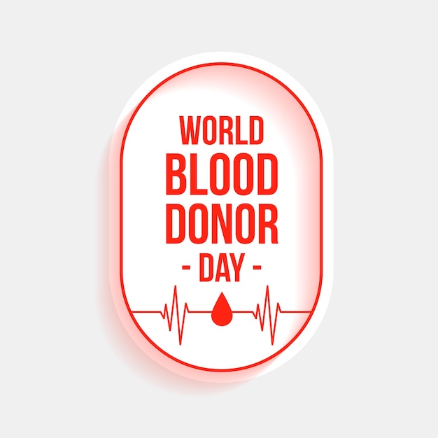 Projekt Plakatu świadomości Na Temat światowego Dnia Krwiodawcy