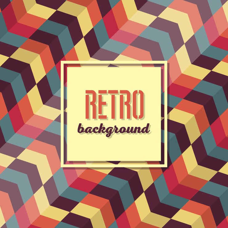 Bezpłatny plik Wektor projekt retro tła