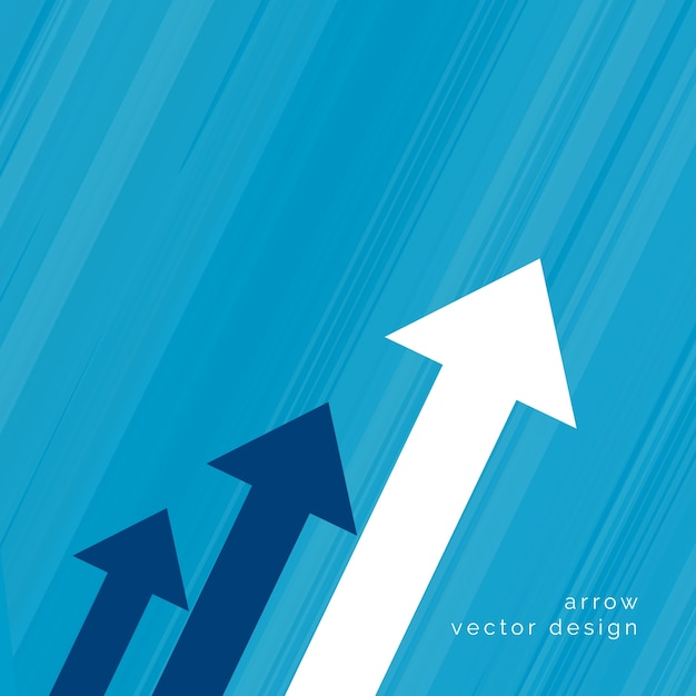 Bezpłatny wektor projekt strzałka dla koncepcji wzrostu biznesu