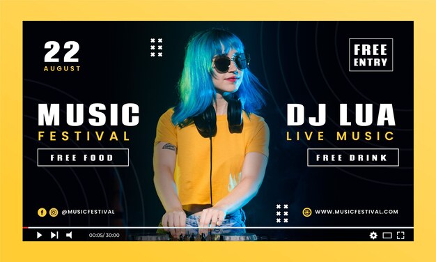 Projekt szablonu festiwalu muzycznego