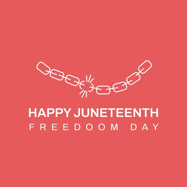 Projekt Szablonu Logo Juneteenth