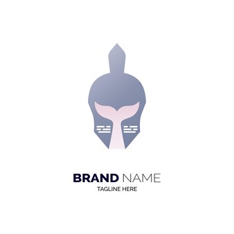Projekt szablonu logo spartańskiego ogona wieloryba dla marki lub firmy i innych