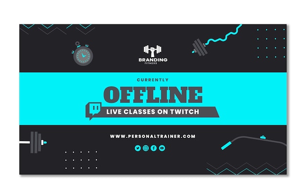 Projekt Szablonu Tła Osobistego Trenera Twitch