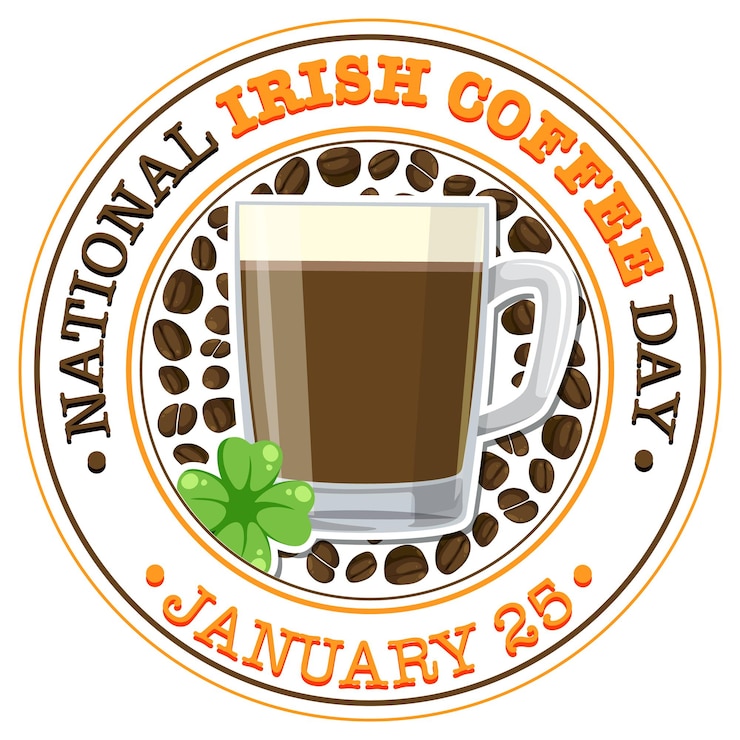 Bezpłatny plik Wektor projekt transparentu national irish coffee day
