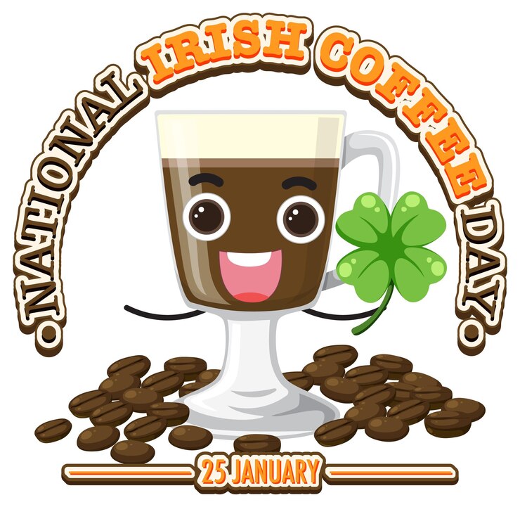 Bezpłatny plik Wektor projekt transparentu national irish coffee day