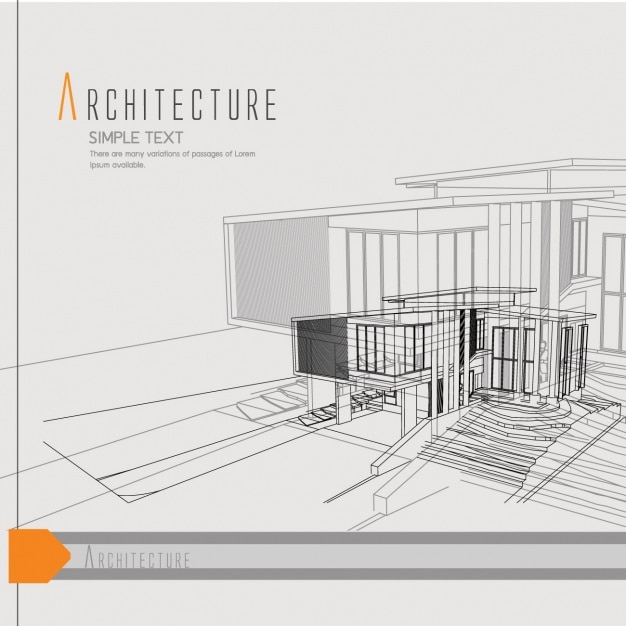 Bezpłatny wektor projektowanie architektury tło