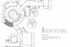 Bezpłatny wektor projektowanie architektury tło