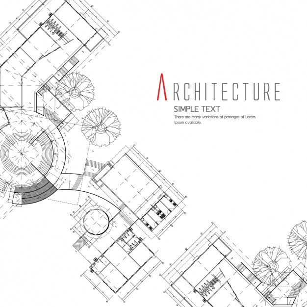 Bezpłatny wektor projektowanie architektury tło