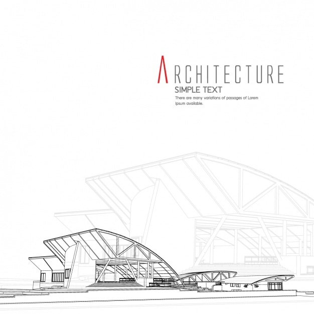 Bezpłatny wektor projektowanie architektury tło