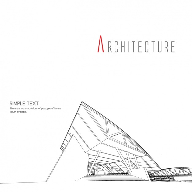 Bezpłatny wektor projektowanie architektury tło