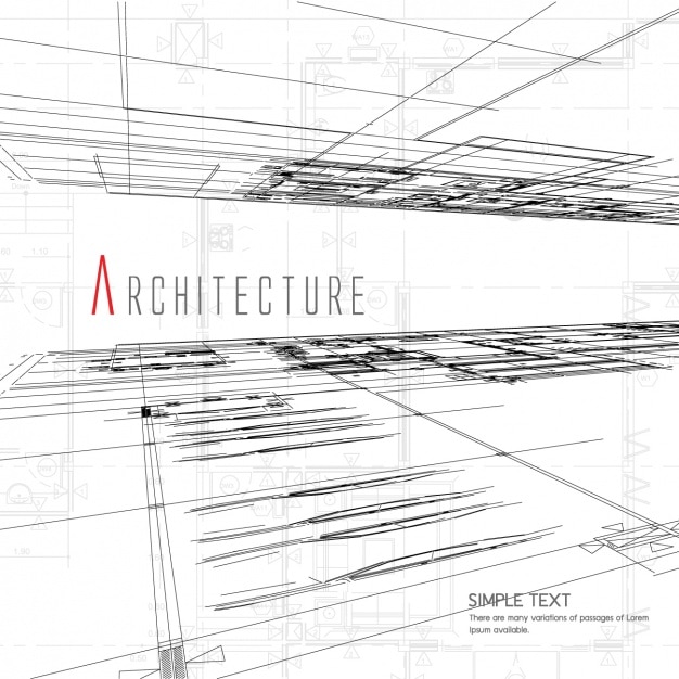 Bezpłatny wektor projektowanie architektury tło