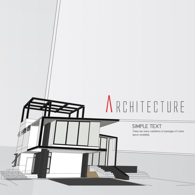 Bezpłatny wektor projektowanie architektury tło