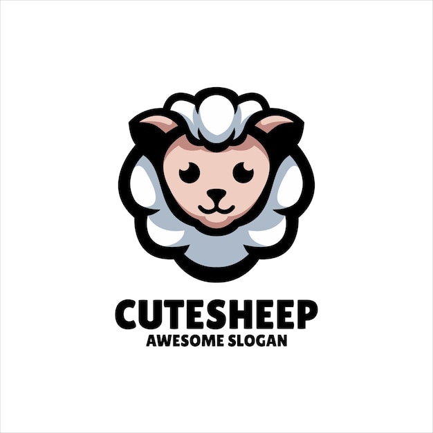 Projektowanie Logo Ilustracja Maskotka Owiec