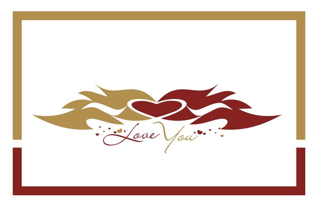 Projektowanie Logo Serca Walentynki, Ilustracji Wektorowych.