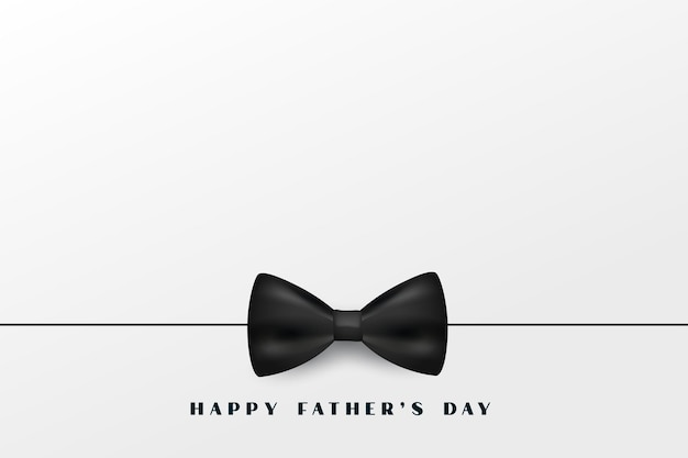 Prosty Baner Na Dzień Szczęśliwego Ojca Z Realistyczną Kokardką