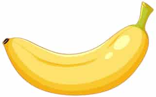 Bezpłatny wektor prosty izolowany banan
