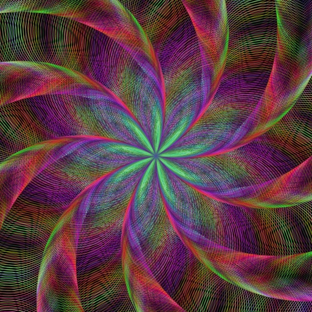 Bezpłatny wektor psychedelic tle