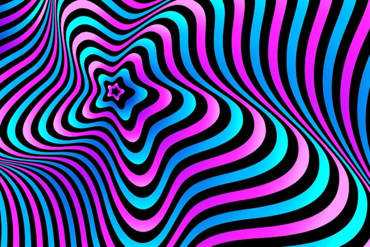 Bezpłatny plik Wektor psychedeliczna iluzja optyczna tapeta