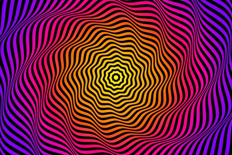 Bezpłatny plik Wektor psychodeliczne iluzje optyczne