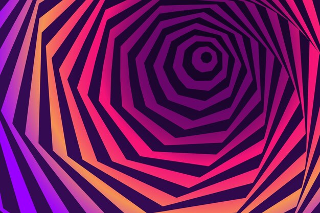 Psychodeliczny złudzenie optyczne tło