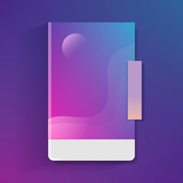 Bezpłatny wektor purpurowy abstrakcjonistyczny gradientowy szablon