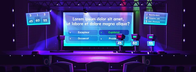 Quiz teleturniej z opcją konkursu telewizyjnego z pytaniami