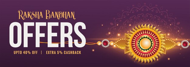 Raksha bandhan festiwal sprzedaży banner