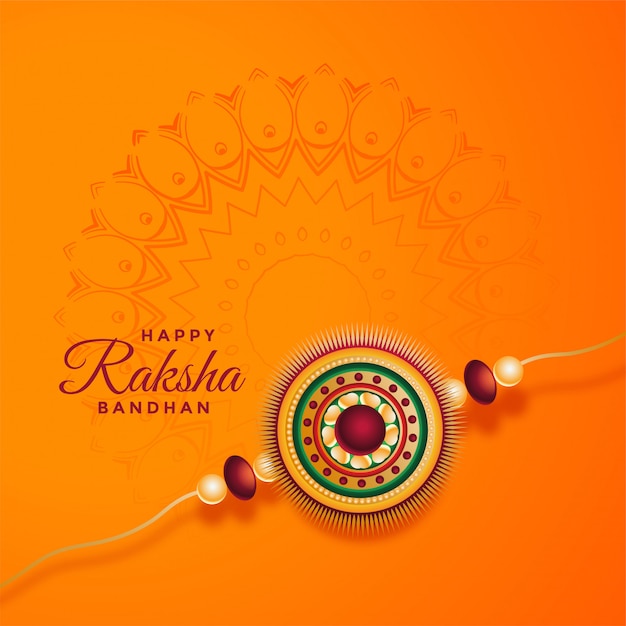 Raksha Bandhan Karta Festiwalowa Z Dekoracyjnym Rakhi