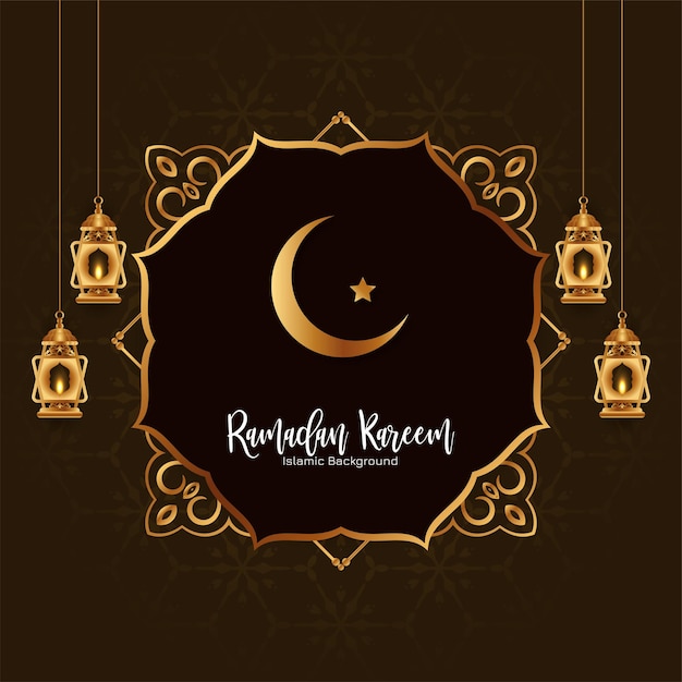 Bezpłatny wektor ramadan kareem islamski festiwal obchody dekoracyjne tło