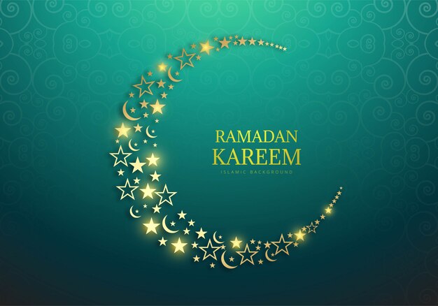 Ramadan Kareem tło dekoracyjne karty religijne