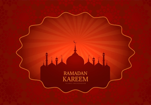 Ramadan Kareem Tło Z życzeniami