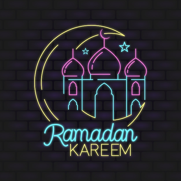 Ramadan Napis Neon