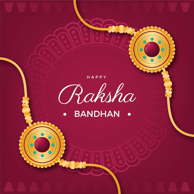 Realistyczna Ilustracja Bandhan Raksha