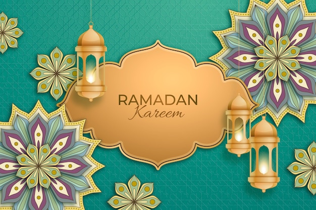 Realistyczna Ilustracja Ramadan Kareem