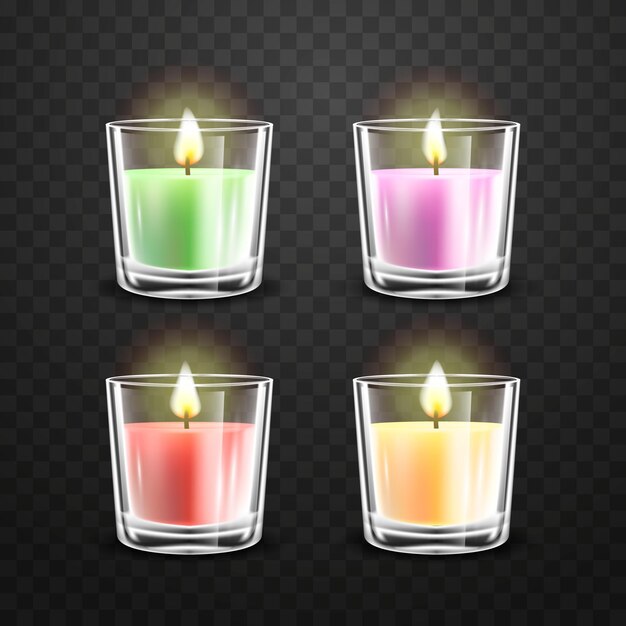 Realistyczna kolekcja świec zapachowych