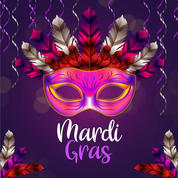 Realistyczna koncepcja wydarzenia mardi gras