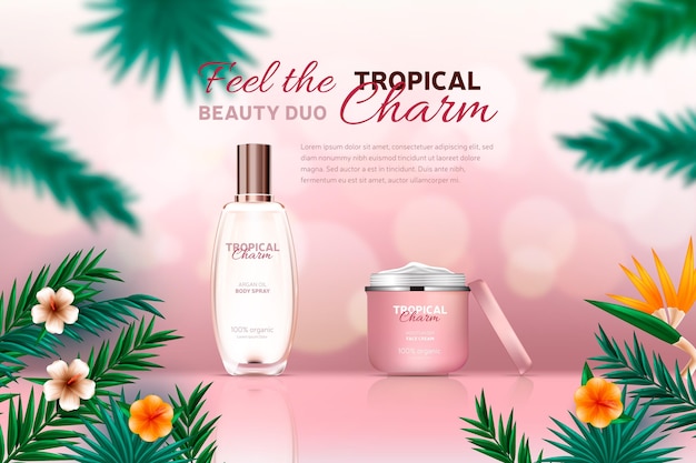 Realistyczna Różowa Reklama Kosmetyczna